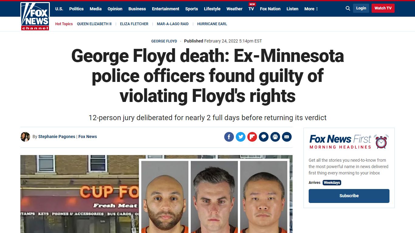 George Floyd death: Ex-Minnesota police officers found guilty of ...